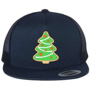 Christmas Tree Cookie Cute Holiday Flat Bill Trucker Hat