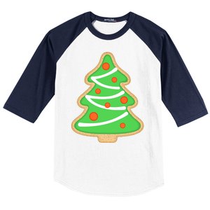 Christmas Tree Cookie Cute Holiday Baseball Sleeve Shirt