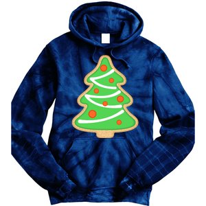 Christmas Tree Cookie Cute Holiday Tie Dye Hoodie