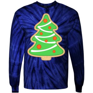 Christmas Tree Cookie Cute Holiday Tie-Dye Long Sleeve Shirt