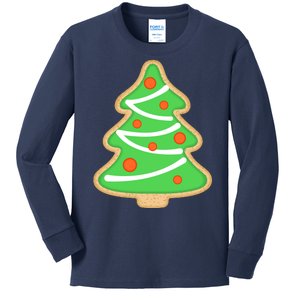 Christmas Tree Cookie Cute Holiday Kids Long Sleeve Shirt