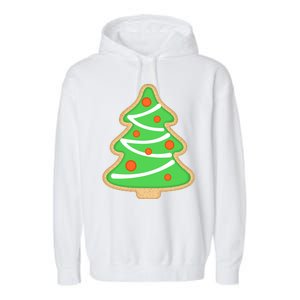 Christmas Tree Cookie Cute Holiday Garment-Dyed Fleece Hoodie