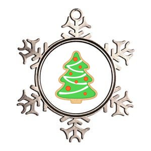 Christmas Tree Cookie Cute Holiday Metallic Star Ornament