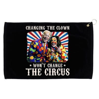 Changing The Clown WonT Change The Circus Kamala Clown Grommeted Golf Towel