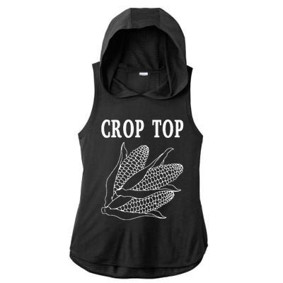 Crop Top Corn Ladies PosiCharge Tri-Blend Wicking Draft Hoodie Tank