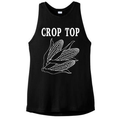 Crop Top Corn Ladies PosiCharge Tri-Blend Wicking Tank