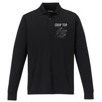 Crop Top Corn Performance Long Sleeve Polo