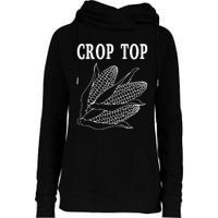 Crop Top Corn Womens Funnel Neck Pullover Hood