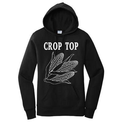 Crop Top Corn Women's Pullover Hoodie