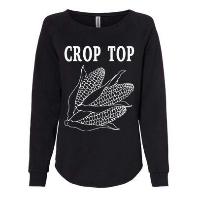 Crop Top Corn Womens California Wash Sweatshirt