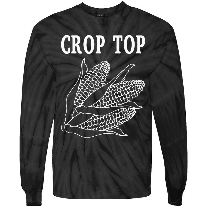 Crop Top Corn Tie-Dye Long Sleeve Shirt