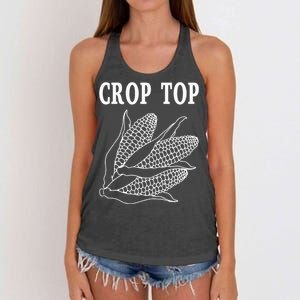 Crop Top Corn Women's Knotted Racerback Tank