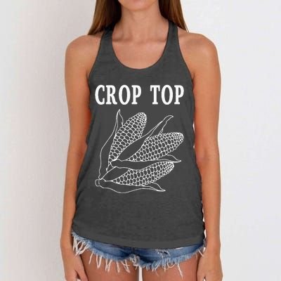 Crop Top Corn Women's Knotted Racerback Tank