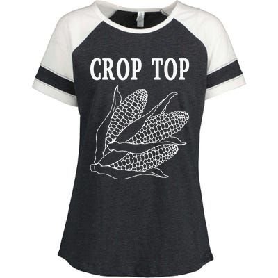 Crop Top Corn Enza Ladies Jersey Colorblock Tee