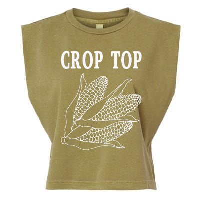 Crop Top Corn Garment-Dyed Women's Muscle Tee