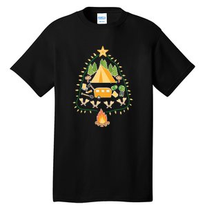 Christmas Tree Camping Christmas Xmas Gifts Men Women Tall T-Shirt