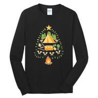 Christmas Tree Camping Christmas Xmas Gifts Men Women Tall Long Sleeve T-Shirt