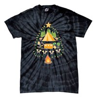 Christmas Tree Camping Christmas Xmas Gifts Men Women Tie-Dye T-Shirt