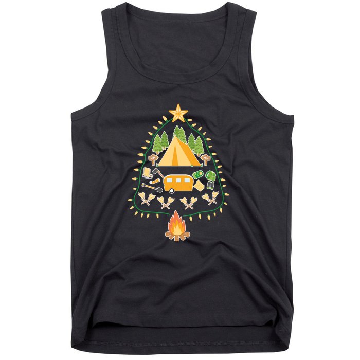 Christmas Tree Camping Christmas Xmas Gifts Men Women Tank Top