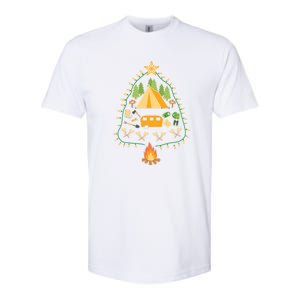 Christmas Tree Camping Christmas Xmas Gifts Men Women Softstyle CVC T-Shirt