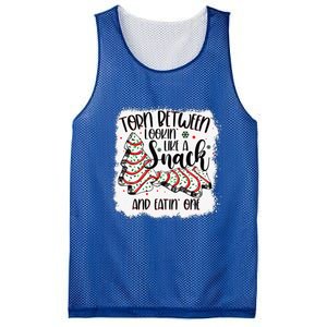 Christmas Tree Cake Torn Between Lookin Like A Snack Debbie Mesh Reversible Basketball Jersey Tank