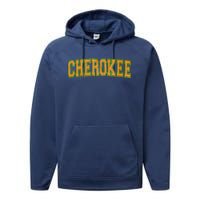 Cherokee Tribe Cherokee Nation Cherokee Varsity Performance Fleece Hoodie