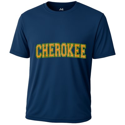 Cherokee Tribe Cherokee Nation Cherokee Varsity Cooling Performance Crew T-Shirt