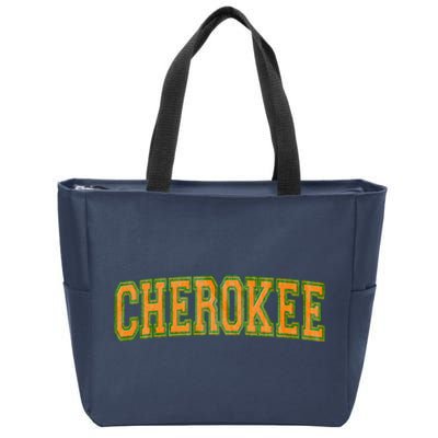 Cherokee Tribe Cherokee Nation Cherokee Varsity Zip Tote Bag