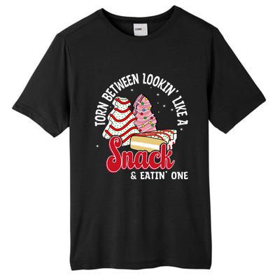 Christmas Tree Cake Looking Like A Snack Christmas Tree Cake  Tall Fusion ChromaSoft Performance T-Shirt