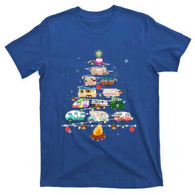 Christmas Tree Camper Vehicles Camping Rving Trailers Cute Gift T-Shirt