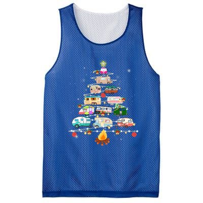 Christmas Tree Camper Vehicles Camping Rving Trailers Cute Gift Mesh Reversible Basketball Jersey Tank