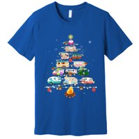 Christmas Tree Camper Vehicles Camping Rving Trailers Cute Gift Premium T-Shirt