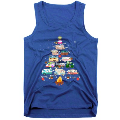 Christmas Tree Camper Vehicles Camping Rving Trailers Cute Gift Tank Top