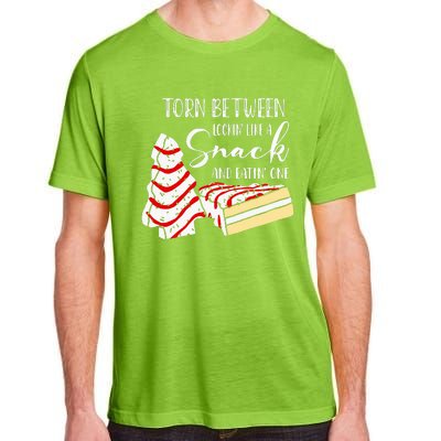 Christmas Tree Cake Torn Between Looking' Like a Snack  Adult ChromaSoft Performance T-Shirt