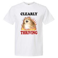 Clearly Thriving Cat Flame Funny Gift Garment-Dyed Heavyweight T-Shirt