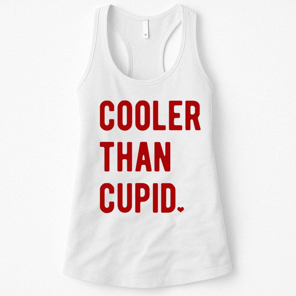 Cooler Than Cupid Womens Tank Top