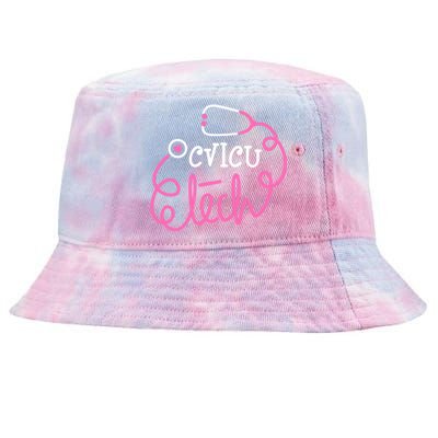 Cvicu Tech Critical Care Technologists Cardiovascular Tech Gift Tie-Dyed Bucket Hat