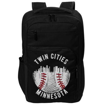 Cool Twin Cities Minnesota Mn Baseball Skyline Impact Tech Backpack