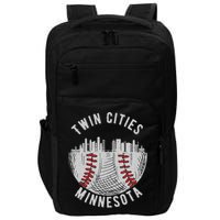 Cool Twin Cities Minnesota Mn Baseball Skyline Impact Tech Backpack