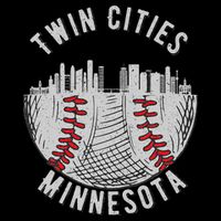 Cool Twin Cities Minnesota Mn Baseball Skyline 16 in Basic Backpack