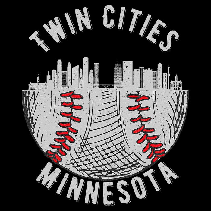 Cool Twin Cities Minnesota Mn Baseball Skyline 16 in Basic Backpack