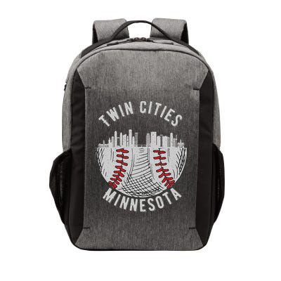 Cool Twin Cities Minnesota Mn Baseball Skyline Vector Backpack