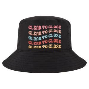 Clear To Close Mortgage Retro Bank Loan Officer Cool Comfort Performance Bucket Hat