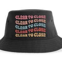 Clear To Close Mortgage Retro Bank Loan Officer Sustainable Bucket Hat