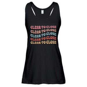 Clear To Close Mortgage Retro Bank Loan Officer Ladies Essential Flowy Tank