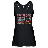 Clear To Close Mortgage Retro Bank Loan Officer Ladies Essential Flowy Tank