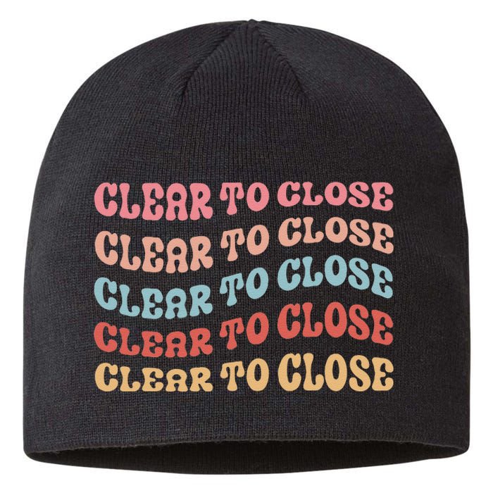 Clear To Close Mortgage Retro Bank Loan Officer Sustainable Beanie