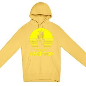 Crop Top Premium Pullover Hoodie