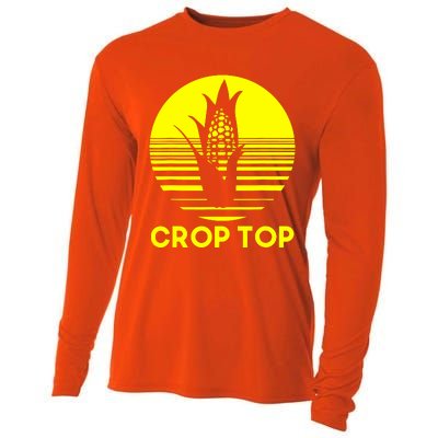 Crop Top Cooling Performance Long Sleeve Crew