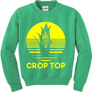 Crop Top Kids Sweatshirt